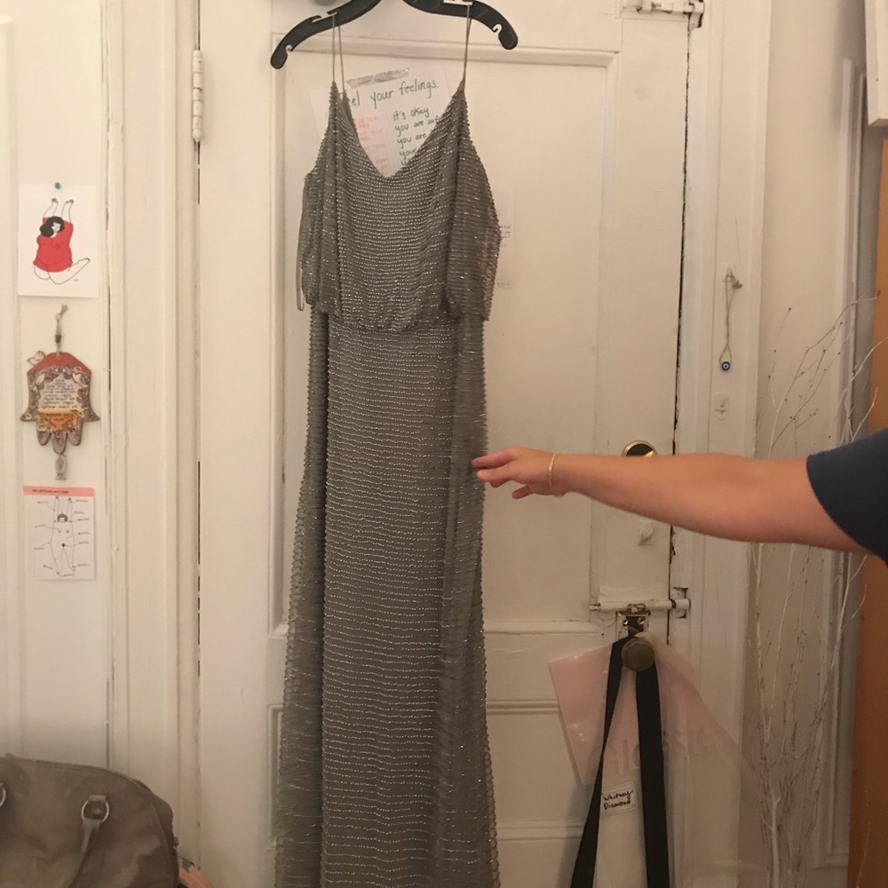 Adrianna Papell beaded gown